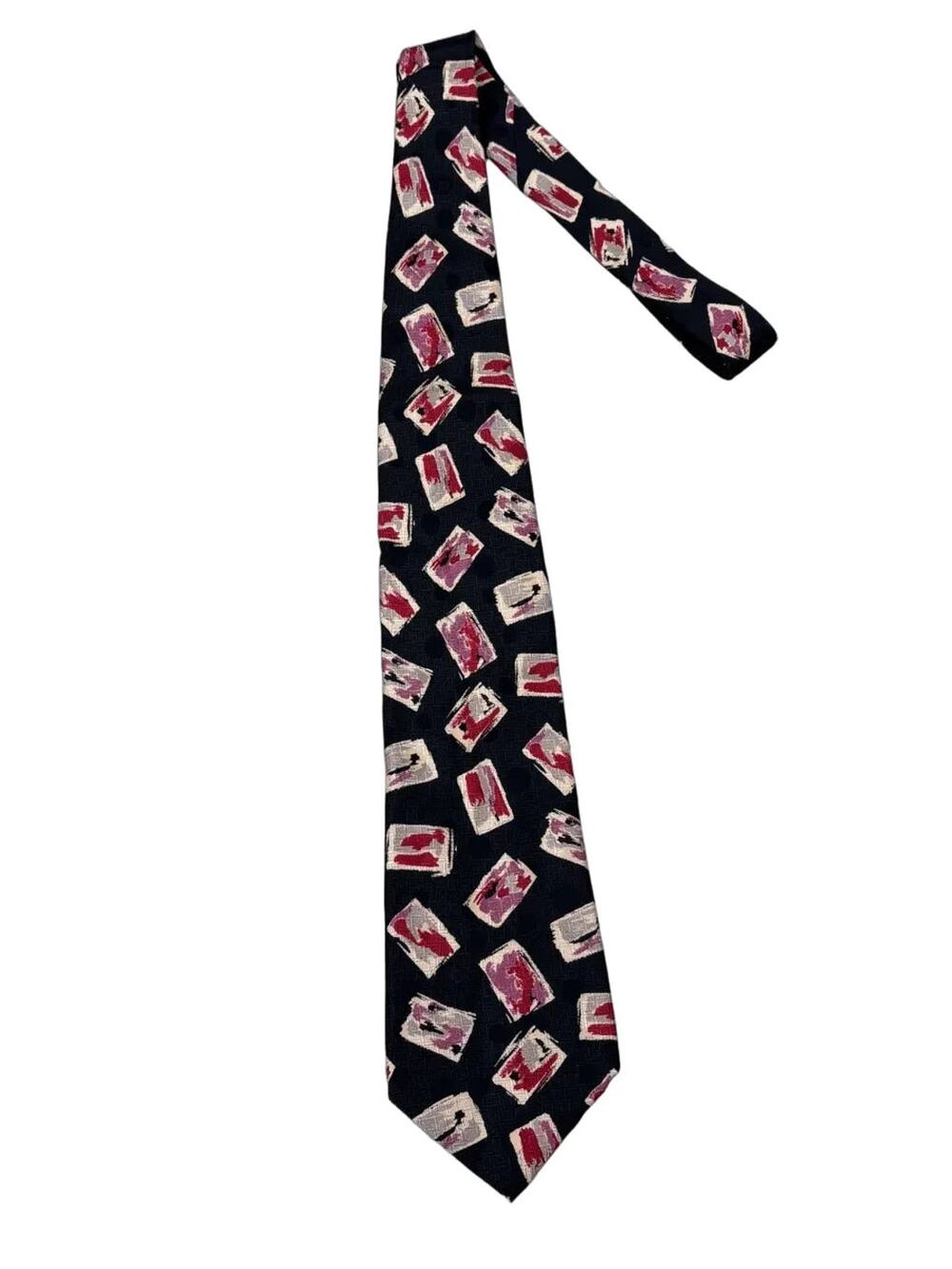 Signor Angelo Abstract Postage Stamp Silk Tie
